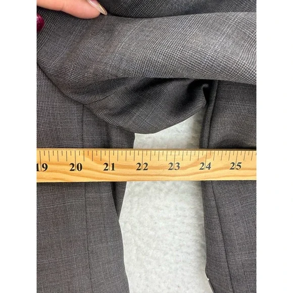 Lauren Ralph Lauren Ultraflex Gray Plaid Blazer Sport Coat Jacket 44L